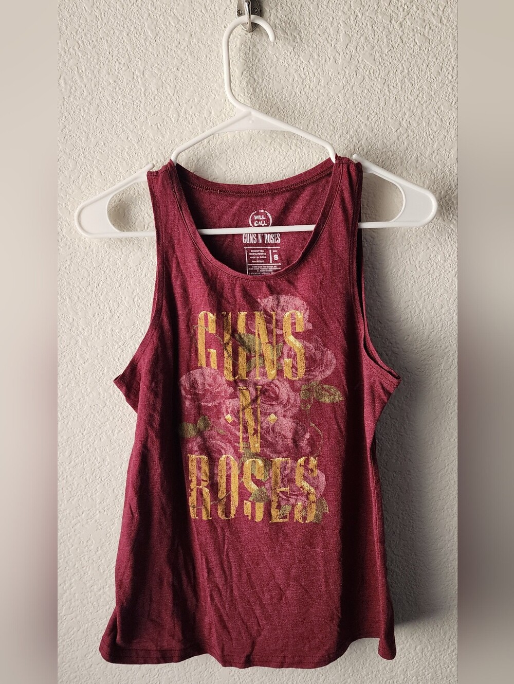 Guns N' Roses by Will Call - Floral Graphic Tank - Burgundy